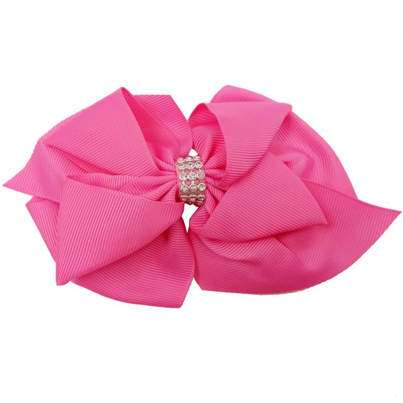 Nœud Double couche pour enfants, 15CM, pince à cheveux en diamant, accessoires de coiffure, cadeau pour filles