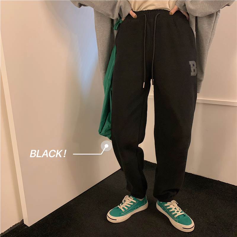 Женские брюки Capris осень зима Harajuku Joggers Fleeme Теплые брюки спортивные бана