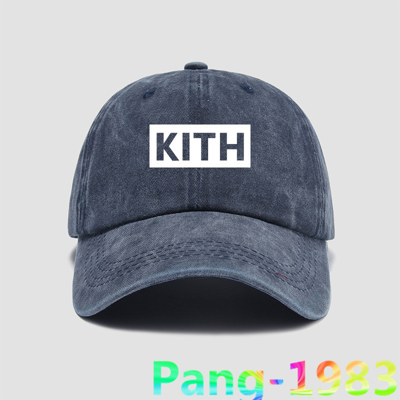 Casquettes de balle Classic White Box Logo KITH Baseball 2022 Hommes Femmes Haute Qualité Parasol Réglable Toile Sports