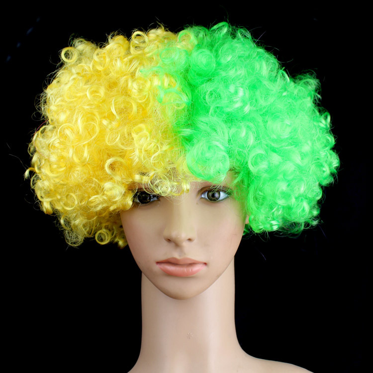 Parti Şapkaları Headdress Avrupa Kupası Dünya Kupası Bayrak Renkli Peruk Fan Malzemeleri Patlayıcı Headgear Karnaval Festivali Sahne