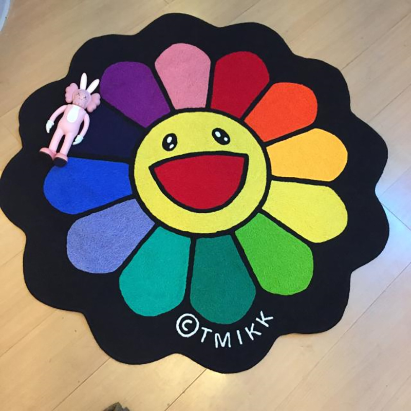 Móveis para casa Rainbow Flower Carpet HypeBeast Coleção Presente Inspirado Ranco de Ranco de Ranco do quarto Stações de vestiário Mat S5563290