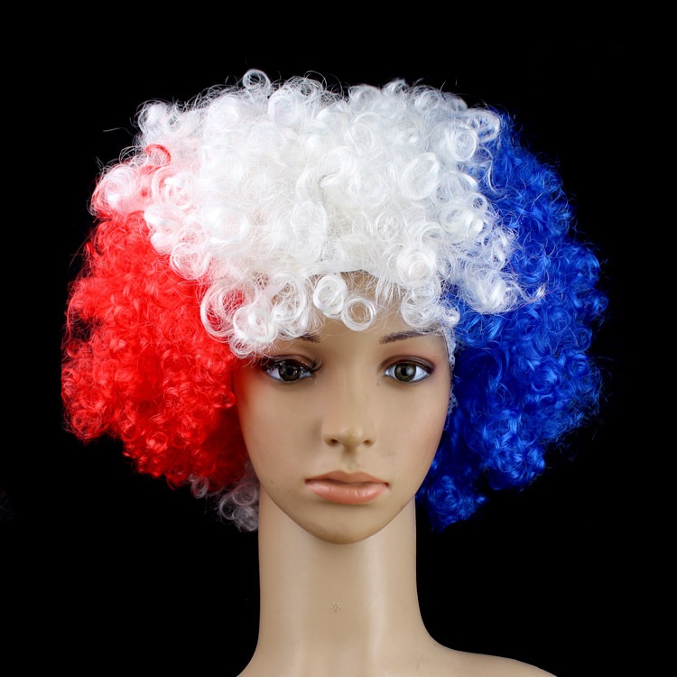 Cappelli da festa copricapo Coppa Europa Coppa del Mondo parrucche color bandiera fan fornisce copricapo esplosivo oggetti di scena festival di carnevale