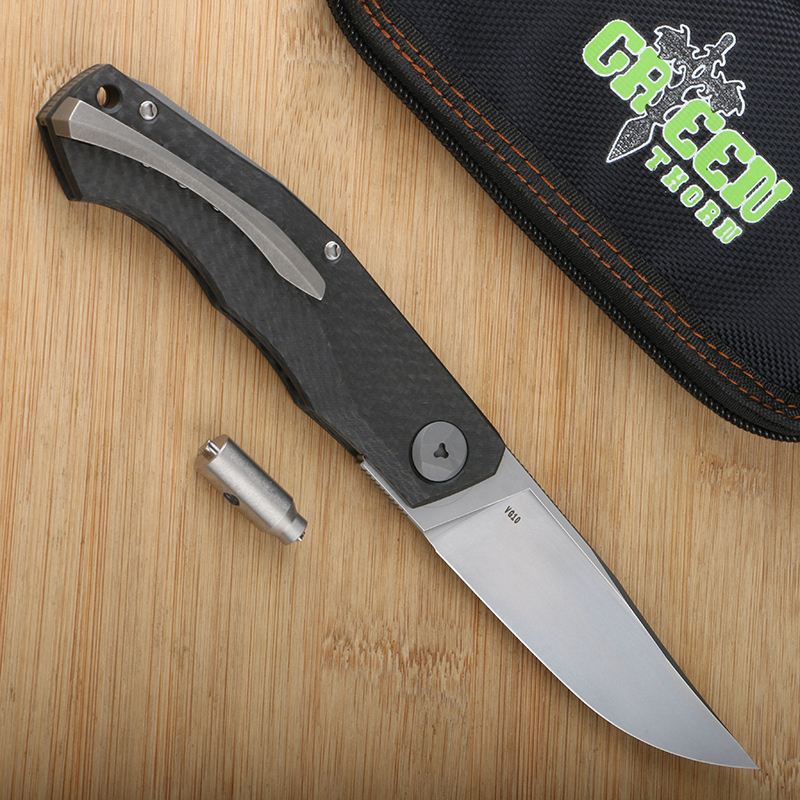 Green Thorn Pero Folding Knife VG10 Blade Carbon Fiber Handle