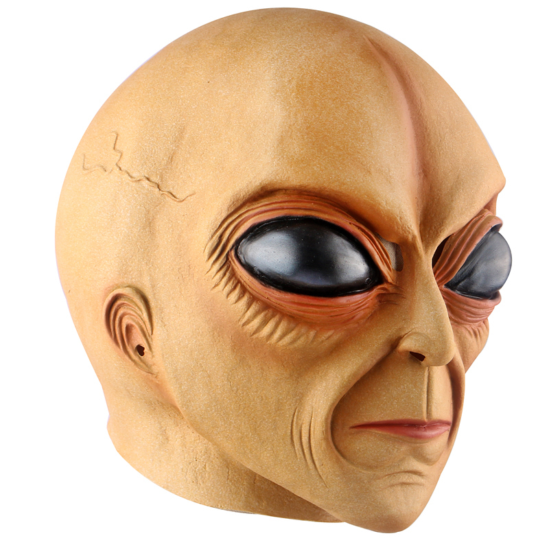Party Decoration Alien Latex Mask for Adult Mardi Gras Halloween Cosplay Party Masquerade Costum Props Huanted House Decoration 220915