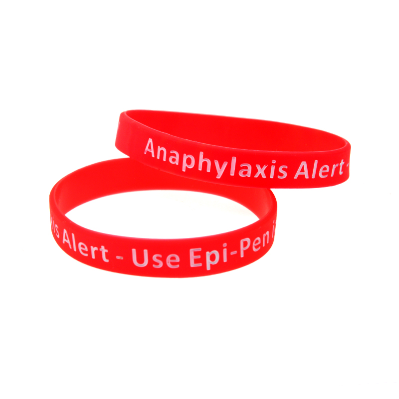 Anaphylaxis Alert Silicone Bracelet What Better Way To Carry The Message Than With A Daily Reminder269w