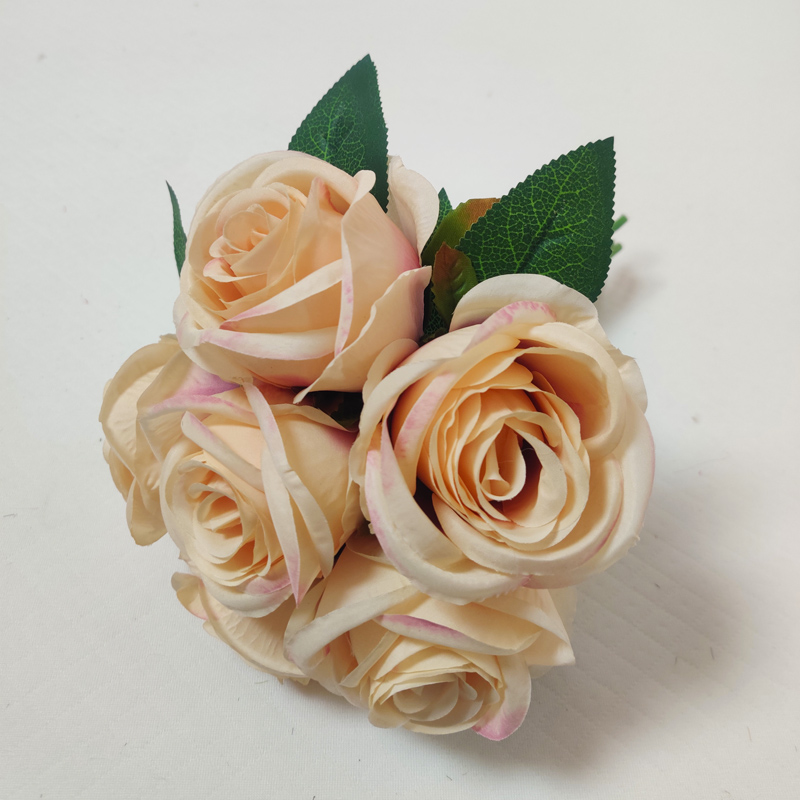 Decoraci￳n de Navidad Ang Decoraci￳n de bodas Flores Sala de estar Artificial Flower Simulaci￳n Simulaci￳n Simulaci￳n 6 Rosas Angel