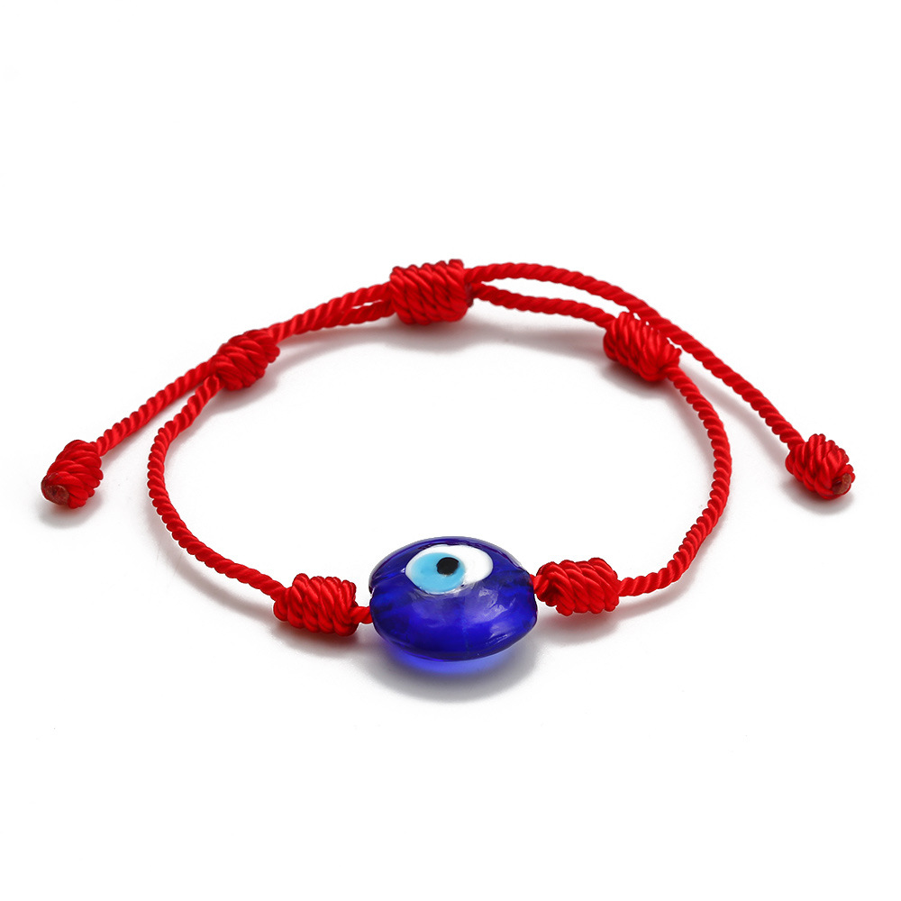 Türkische Evil Eye Armbänder, handgefertigtes geflochtenes rotes Seil, blaue Augen, Armband für Damen und Herren, Freundschaftsschmuck