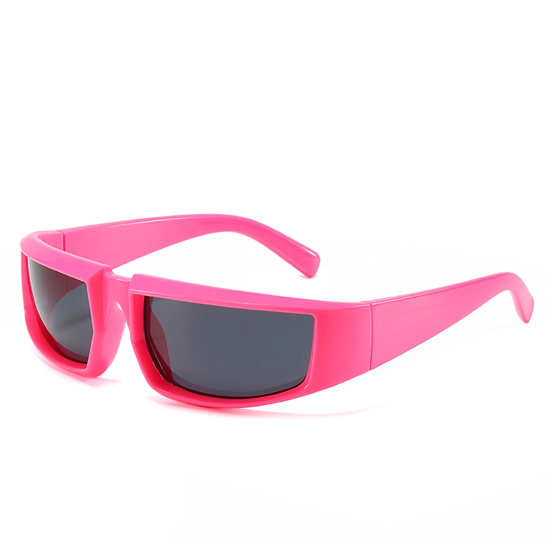 2022 tinten kleurrijke vierkante mode zonnebril vrouwen heren spiegel sportglazen UV400 fietsen kwiklens glazen aangepast logo