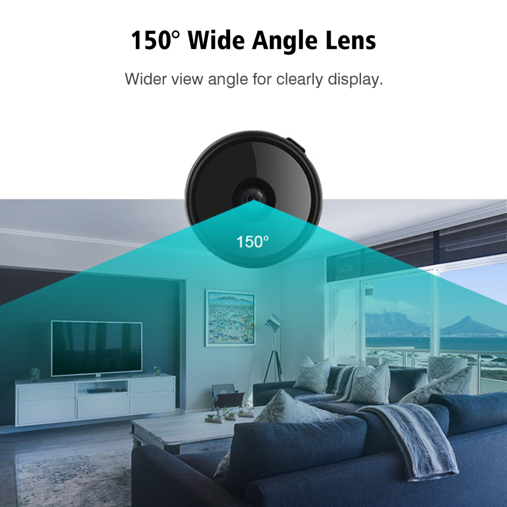 1080p WiFi Mini Camera Video Cam Wireless Camcorder Night Version Motion Detection for Home Security Surveillance Camera