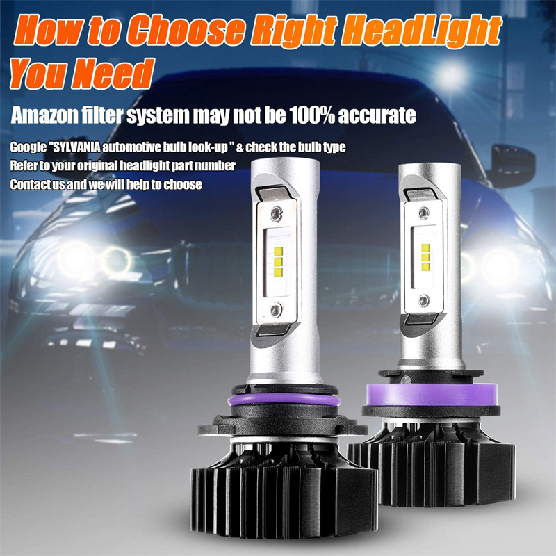 LED Headlights Led Lights For Car H7 H11 9005HB3 9006HB4 H10 Bulb 6500K 50W3315812