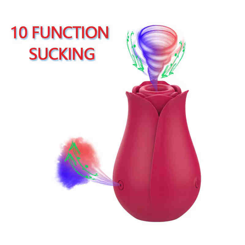 Adult sex toys for women Bullets Toys Clit Licking Rechargeable Rose pocket pussy Clitoral Suction Vibrator Sucking Pump