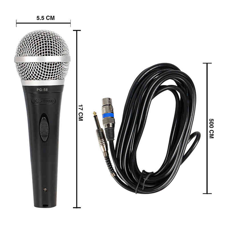 Microphones câblés Microphone dynamique portatif tout en métal Motif cardioïde unidirectionnel Câble de connexion XLR Idéal pour voix/karaoké/fête T220916