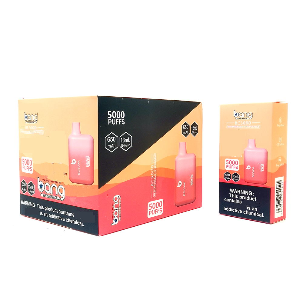 Bang BC5000 E Cigarros 0 2 3 5 Descarga Pen Poff 5000 13ml 650mAh 