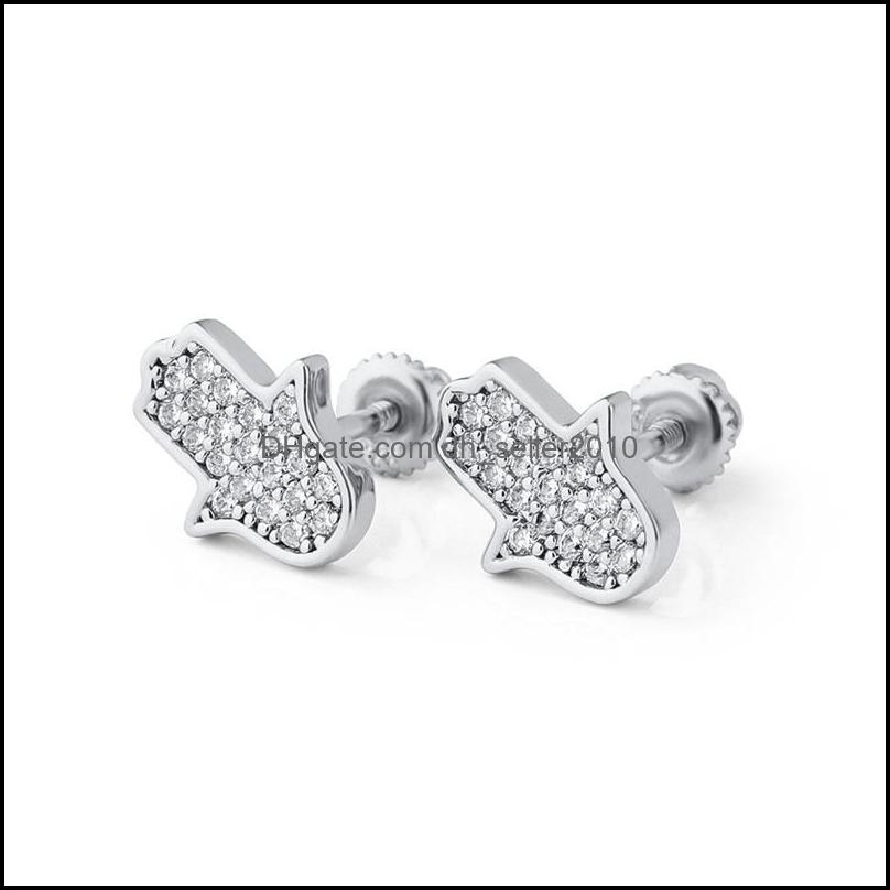 Stud Delicate Stud Tiny Cubic Zirconia Hip Hop Women 925 Sterling Sier Jewelry Minimalist Flower Earrings 1120 B3 Drop De Dhseller2010 Dhcfk