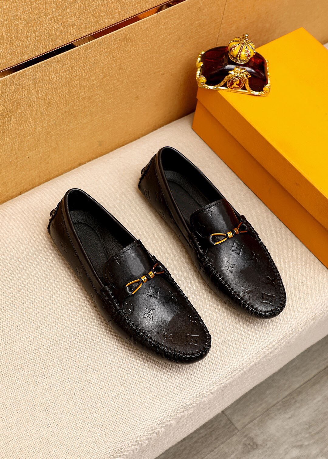 Mens Classic Designer Dress Shoes Casual Business Flats Male Male Manoms Princetown Momes Tamanho 37-47
