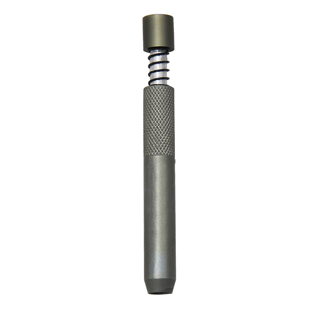 Metalen tabakspijp E Sigarettenpen 78 mm Filtertips Een hitter veer vleermuizen snuif snorter dispenser buizen stro sniffer rookpijpen