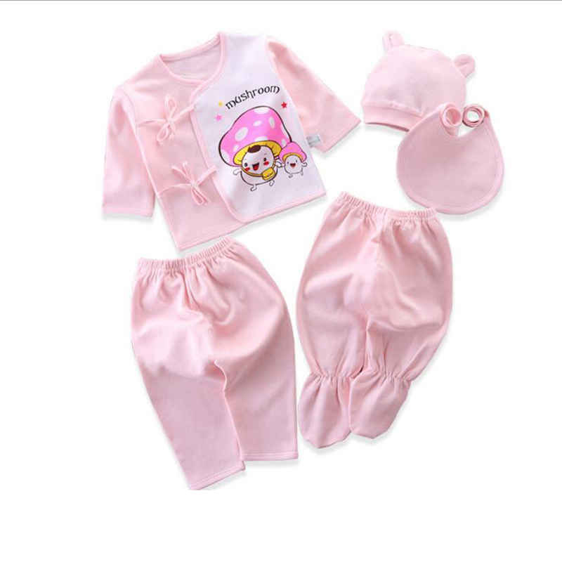 Ensembles de vêtements Born Baby Clothing Costumes 0-3 mois Cartoon Coton / Set Baby Girl Turnits 220916