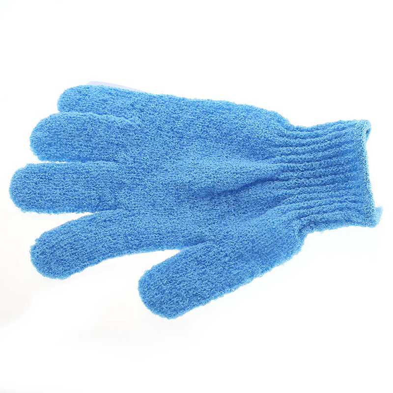 Gant de bain en tissu de soin de la peau hydratant Spa cinq doigts gants exfoliants visage corps bain gants doux durables