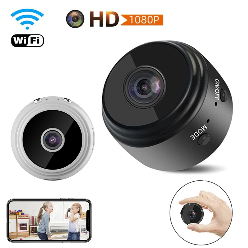 Mini cámara IP WiFi 1080P HD cámara de vídeo de visión nocturna videocámara detección de movimiento para interior al aire libre cámara de vigilancia de seguridad del hogar