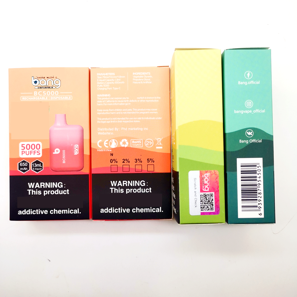 DIVERTION FREE BANG BC5000 CIGUTOS 0 2 3 5 Vape Pape Poff 5000 13ml 