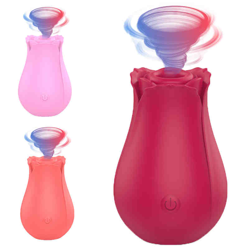 Halloween-Geschenk The Rose Bullets Klitoris-Saugvibrator, Sexspielzeug für Frauen, Saugvibratoren mit 10 Modi, lebendiger wiederaufladbarer Klitoris-Sauger, Nippel-Sexspielzeug für Frauen