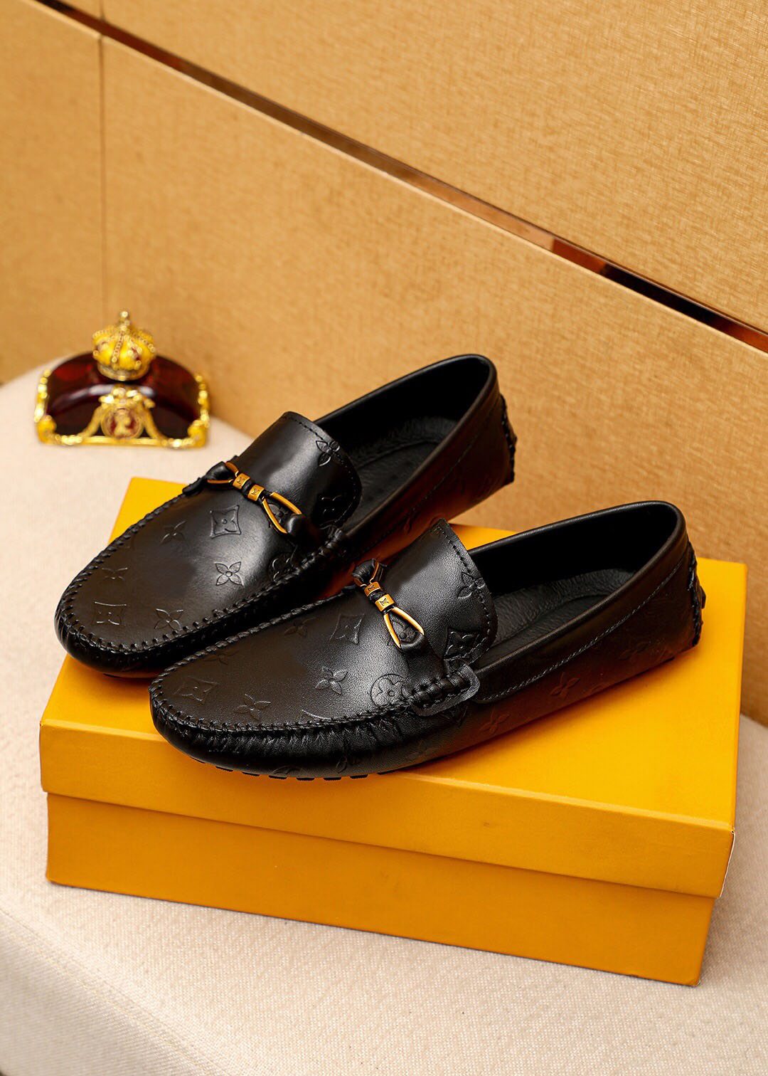 Mens Classic Designer Dress Shoes Casual Comfortable Business Flats Male Fashion Brand Princetown Loafers Size 37-47