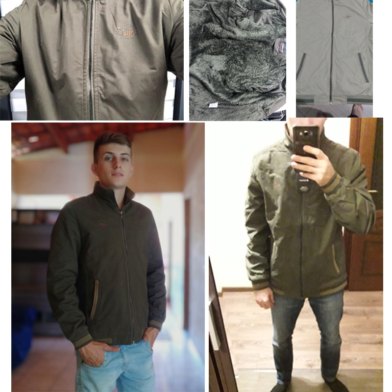 Autumn Men Jackets 100% Cotton Casual Solid Fashion Vintage Warm Vestes Coats ML-5XL Winter Jacket Men