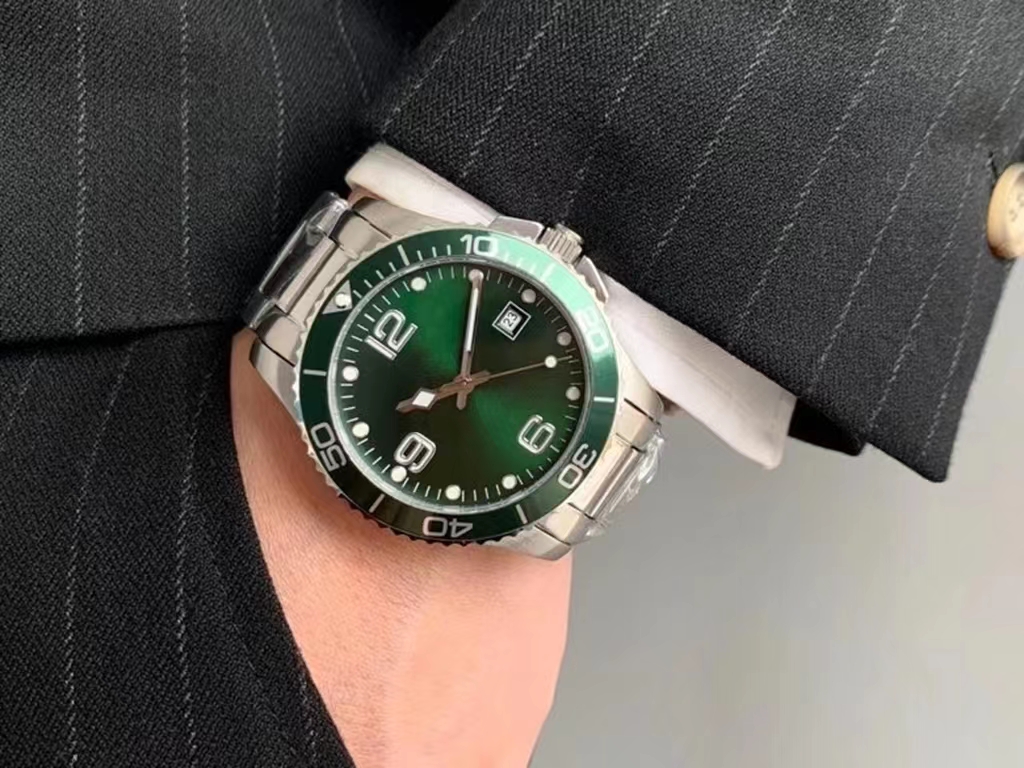 Mechanical Watch Japanese Prototype 8215 Brand New Movement Automatic Winding 43mm Green Surface With Super Luminous Sapphire Mirror Concas Men's Diving Watch