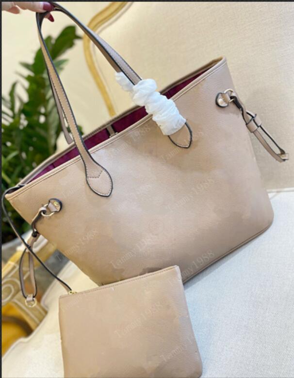 5A hochwertige Modedesigner-Taschen für Damen, 2 Stückgeprägte Blumen, Umhängetasche, Handtaschen, zusammengesetzte Clutch, Umhängetasche, Messenger-Geldbörse, Geldbörsen