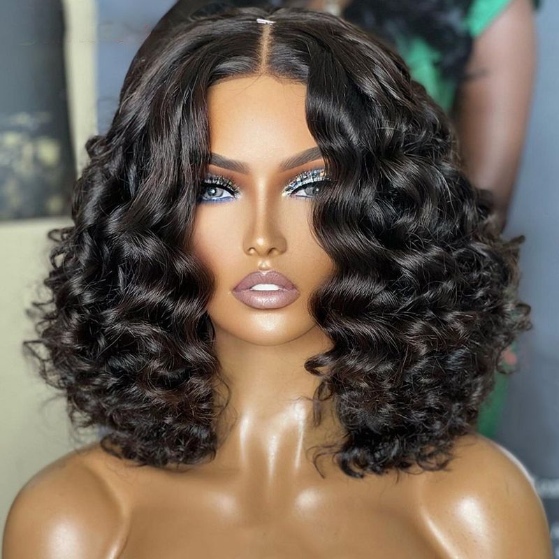 Perruque Lace Frontal Wig 360 150 soyeuse, cheveux naturels, Loose Wave, Transparent, 13x4, avec Baby Hair, pour femmes, 9581561