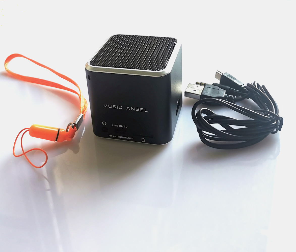Micro SD TF Kart MP3 Orijinal Mini Music Melek Cep Telefonu PC Desteği için Dijital Hoparlörler JHMD07BT USB FM Bluetooth Taşınabilir Konuşma2527677
