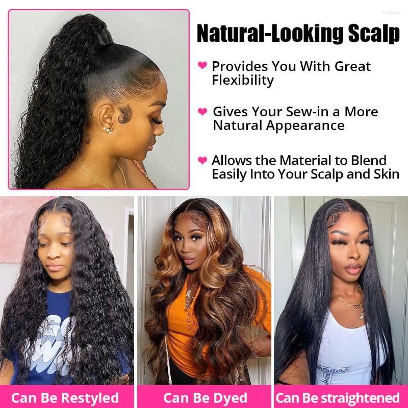 360 150 Full Lace Frontal Wigs Body Wave Wig Human Hair Brazilian 30 40inch 4x4 Transparent Closure for Women with Baby Hair6707062