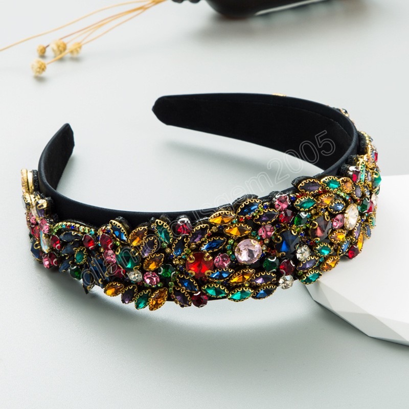 Colorful Shiny Ringestone Bandbands Fashion Hair Accessoires Femmes Femme Tendance F￪te Coiffage Girl Hair Band Wear