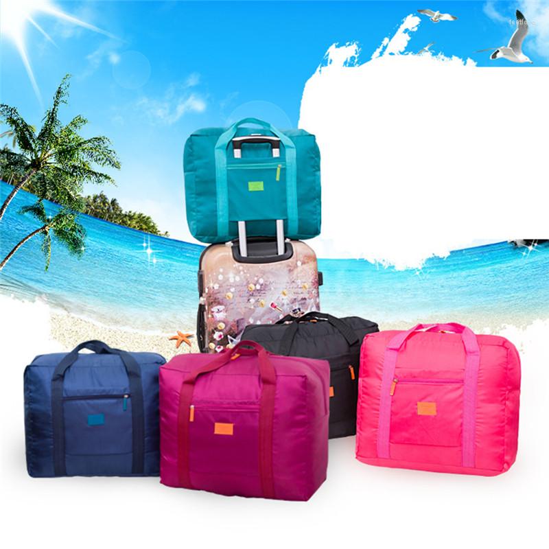 Duffel Taschen Reise Falttasche Wasserdichte Unisex Handtaschen Frauen Gepäck Verpackung Würfel Totes Große Kapazität Tasche Whole254d