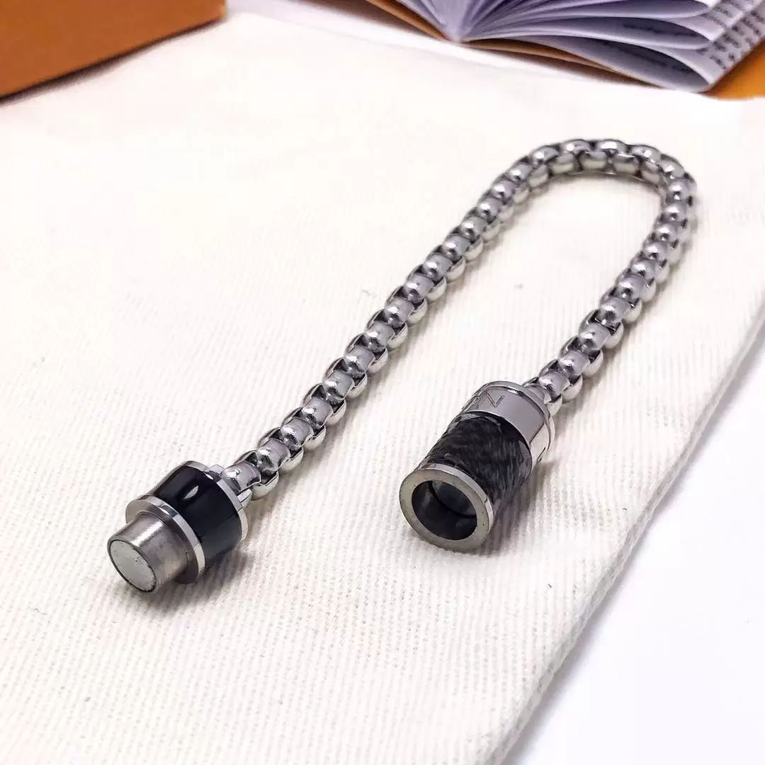 Designer exclusivo pulseiras de aço titânio casal pulseira moda tendência qualidade luxo jóias fornecimento com box2927