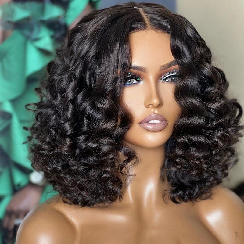 360 150% Silky Lace Frontal Loose Wave Transparent 13x4 Lace Front Wig Perruques de cheveux humains pour les femmes avec des cheveux de bébé