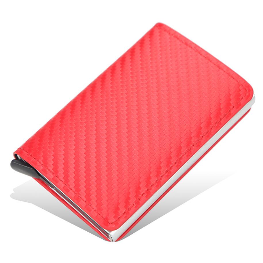 Credit Card Holder Wallet Money Clips Men Women RFID Aluminium Bank Cardholder Case Vintage Leather Wallet 