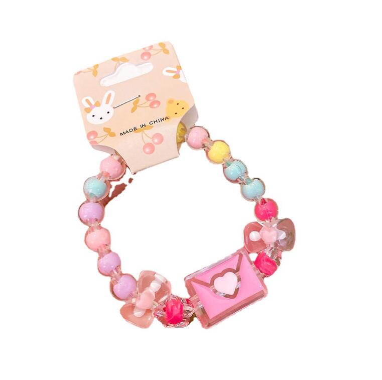 Multi Styles Kids Jewelry Bracelet Acessório Multi -contas Flower Watermelon Charms Bracelets Girl Birthday Gift