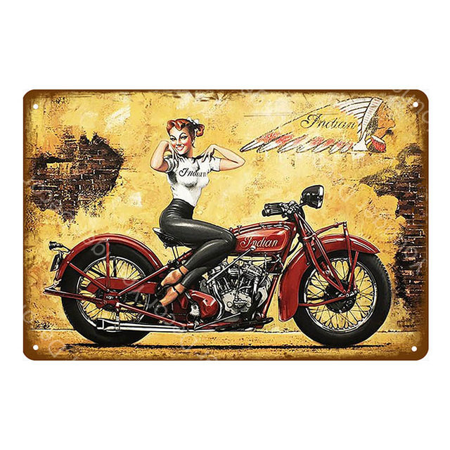 Cultura mexicana Decoración Día Pintura de los muertos Vintage Sexy Girls pin up Placa Calavera de azúcar Cartel de metal Pintura de hierro Etiqueta de la pared Carteles de chapa retro 30X20CM