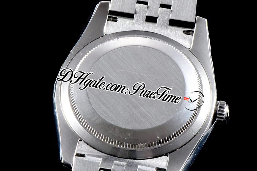 ARF V3 36 126234 SH3135 Montre Unisexe Automatique Homme Femme Femme Lunette Cannelée Argent Cadran Bâton 904L JubileeSteel Bracelet Super Edition Même Série Carte Puretime 3