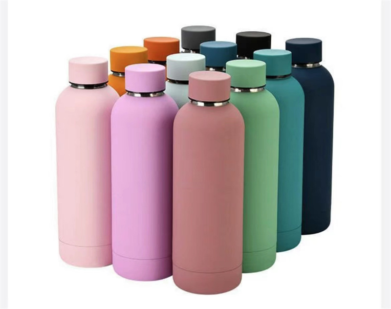 500ml Stainless Steel Water Bottle Leak-Proof Metal Sports Flask Durable Colorful Sports Bottle Multiple Colors Available Travel Mug001