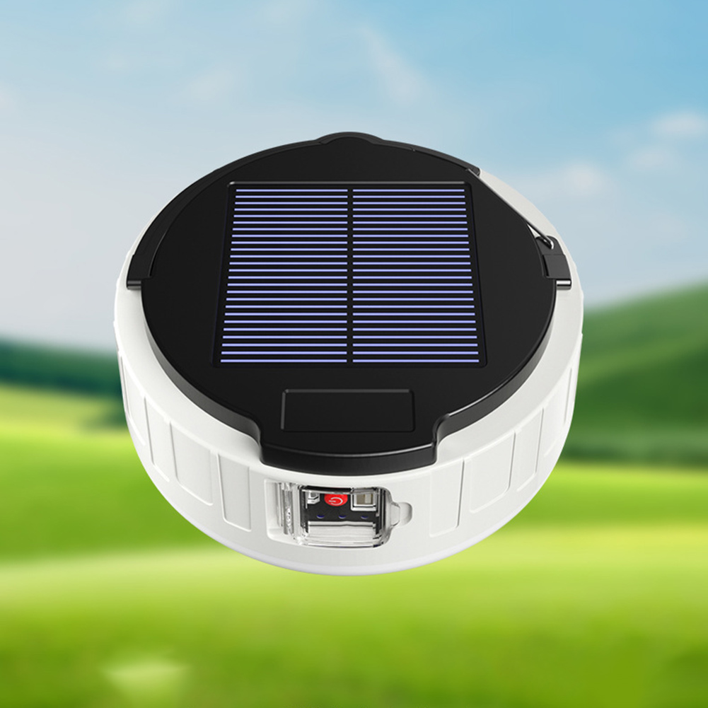 Lanterna da campeggio solare 100W Light Outdoor USB Ricarica 3 Modalità lampada da tenda Lampada da notte portatile di emergenza Torcia campeggio