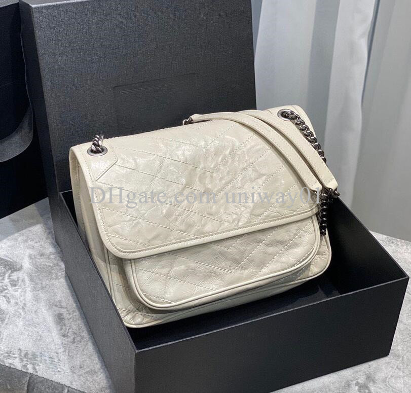 Echte Lederfrau -Umhängetaschen Modemessener Tasche Cross Body Designer Geldbeutel Handtasche 282v