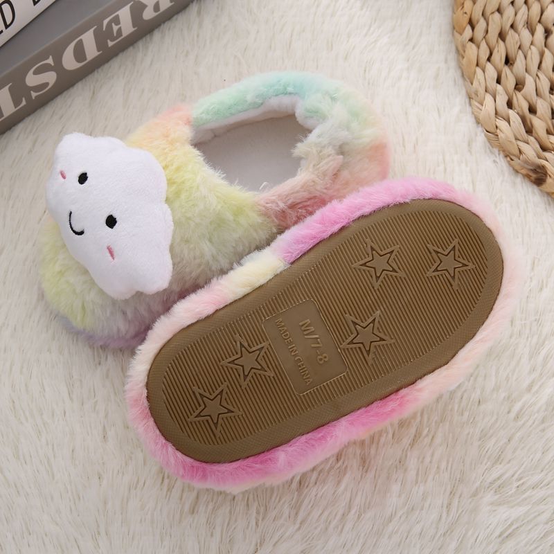 Slipper Baby Girls Cotton s Winter Children Cute White Clouds Plush s Boys Home Shoes Nonslip Warm 220916