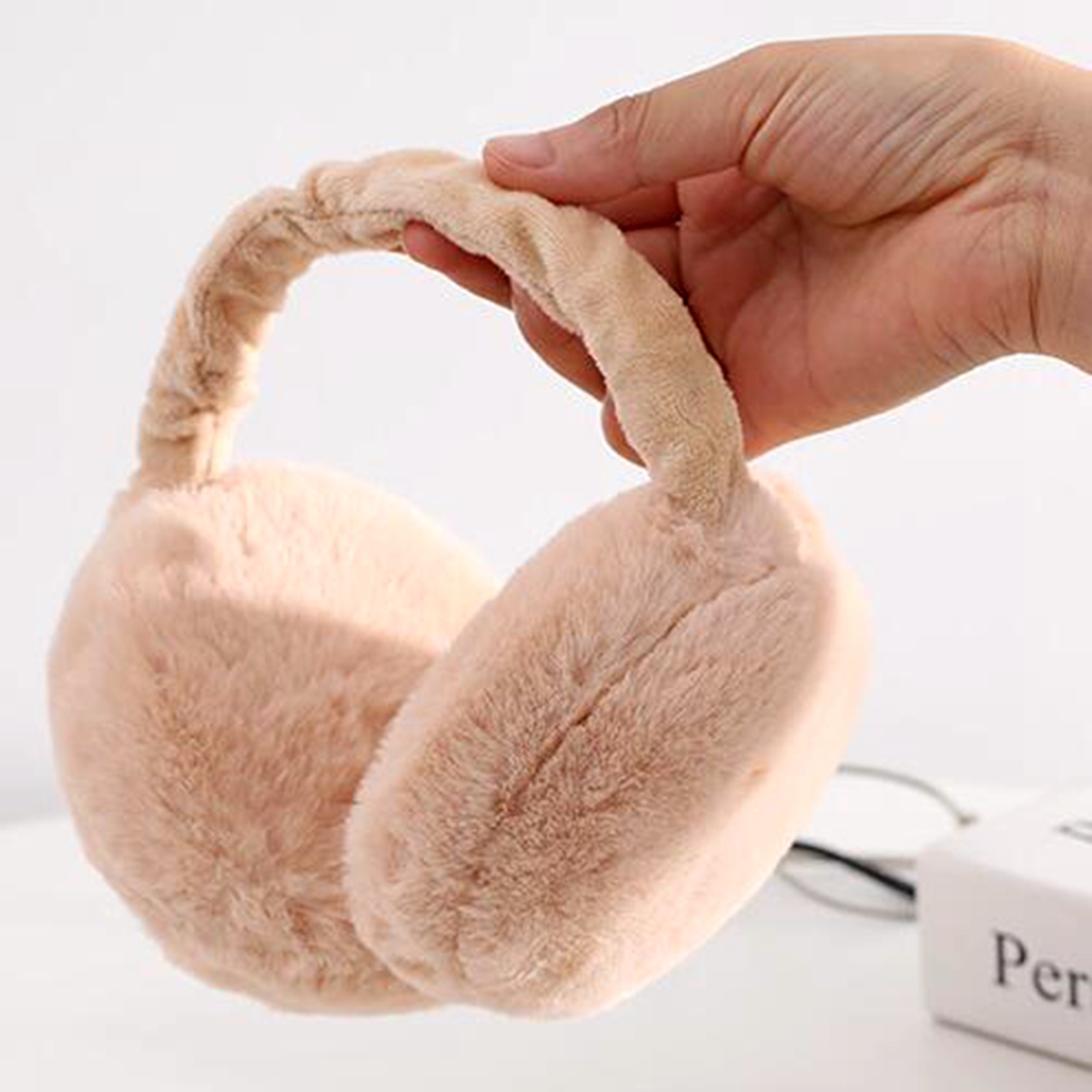 Winter Warm Ear muffs Portable Foldable Hamburger Ear Cover Fashion Outdoor Male Female Plush EarMuffs