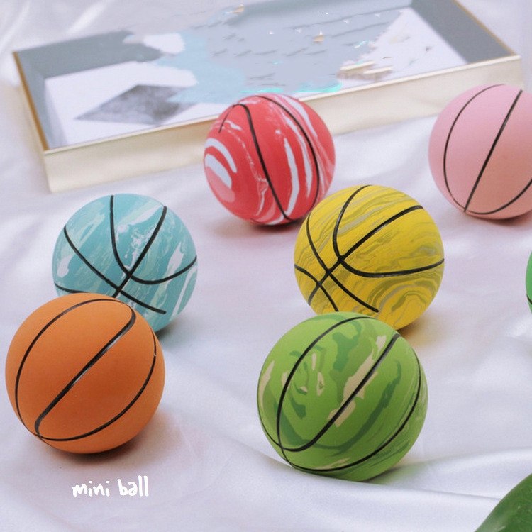 6 cm basketbikfidget leksaker svamp elastiska bollar mjukt gummi skum pressa boll stress l￤ttnad nyhet sport dekompression leksak barn present c21