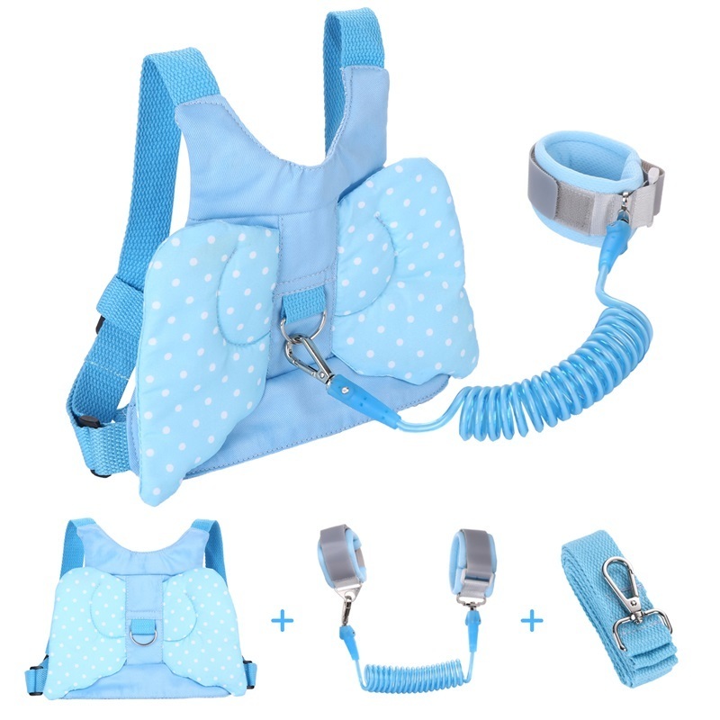 Baby Walking Wings 3In1 Harness Anti Lost Wrist LinkToddlers Leash Backpack Safty Child Kids Wristband Assistant Strap Belt Butterfly 220916