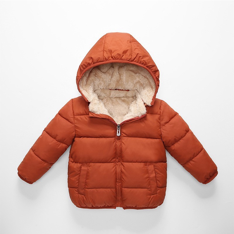 Down Coat COOTELILI Fleece Winter Parkas Kids Jackets For Girls Boys Warm Thick Velvet Children's Coat Baby Outerwear Infant Overcoat 220919