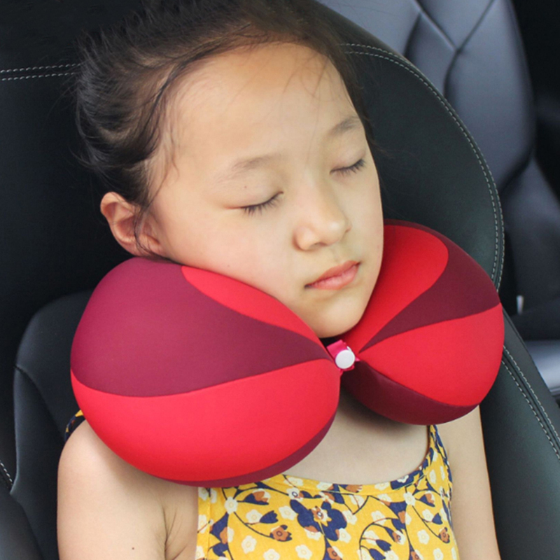 Oreillers enfants bron voyage cou UShape pour voiture appui-tête coussin d'air siège enfant soutien-tête bébé bébé 220916