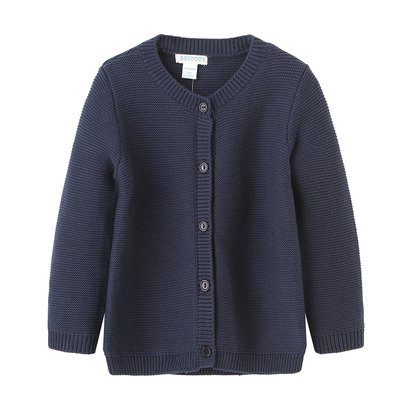 Pull BOSBOOS bébé petites filles garçons 100% coton solide tricot Cardigan pulls enfants tissu 220919